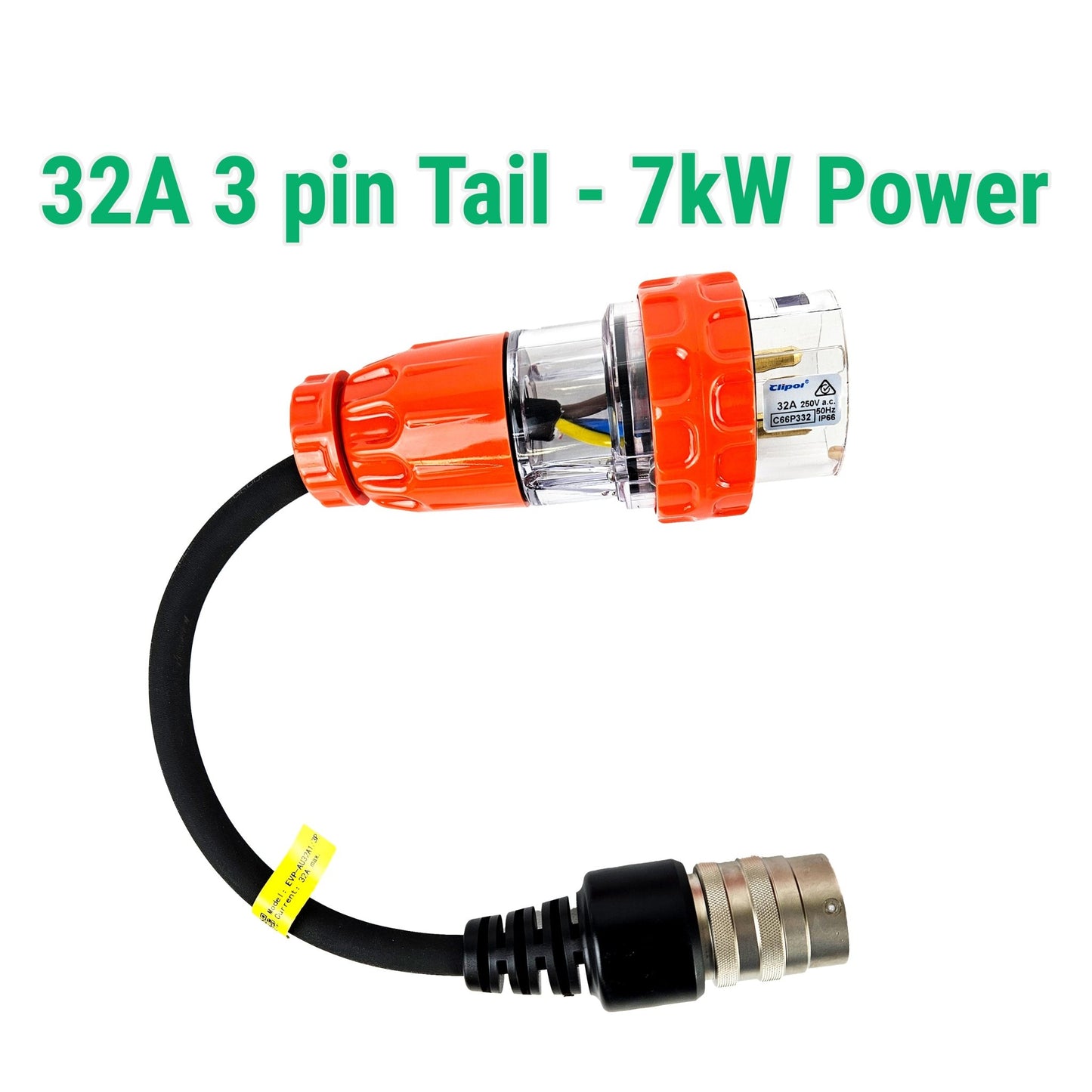 INCHARGEx FlexSwap Gen 2 Swappable Tail 32A 3 pin 7kW Single Tail Only