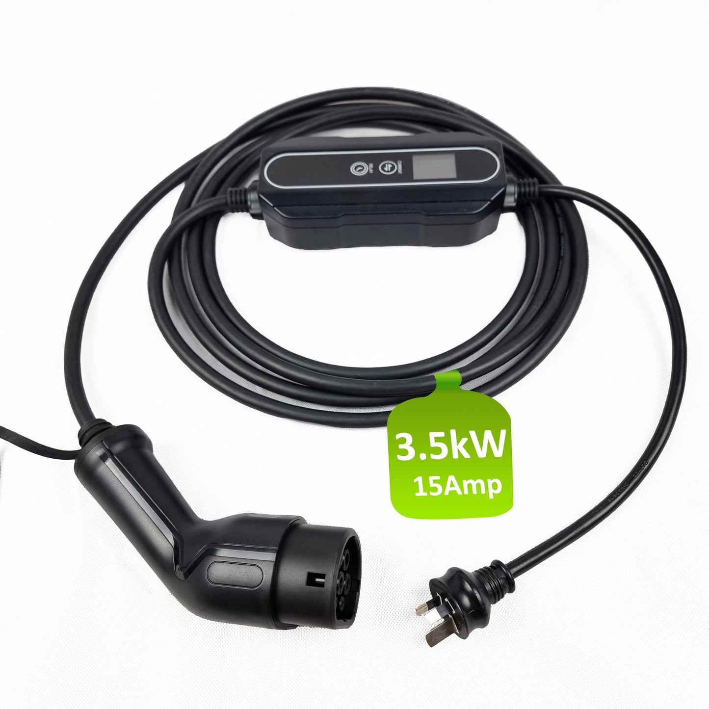INCHARGEx Portable EV Charger 15 Amp | 3 Pin | 3.4kW | Type 2 Australia Plug 5 metres Max Power Adjustable Fit Tesla Model Y Tesla Model 3 BYD MG EV UMC Replacement - INCHARGEx