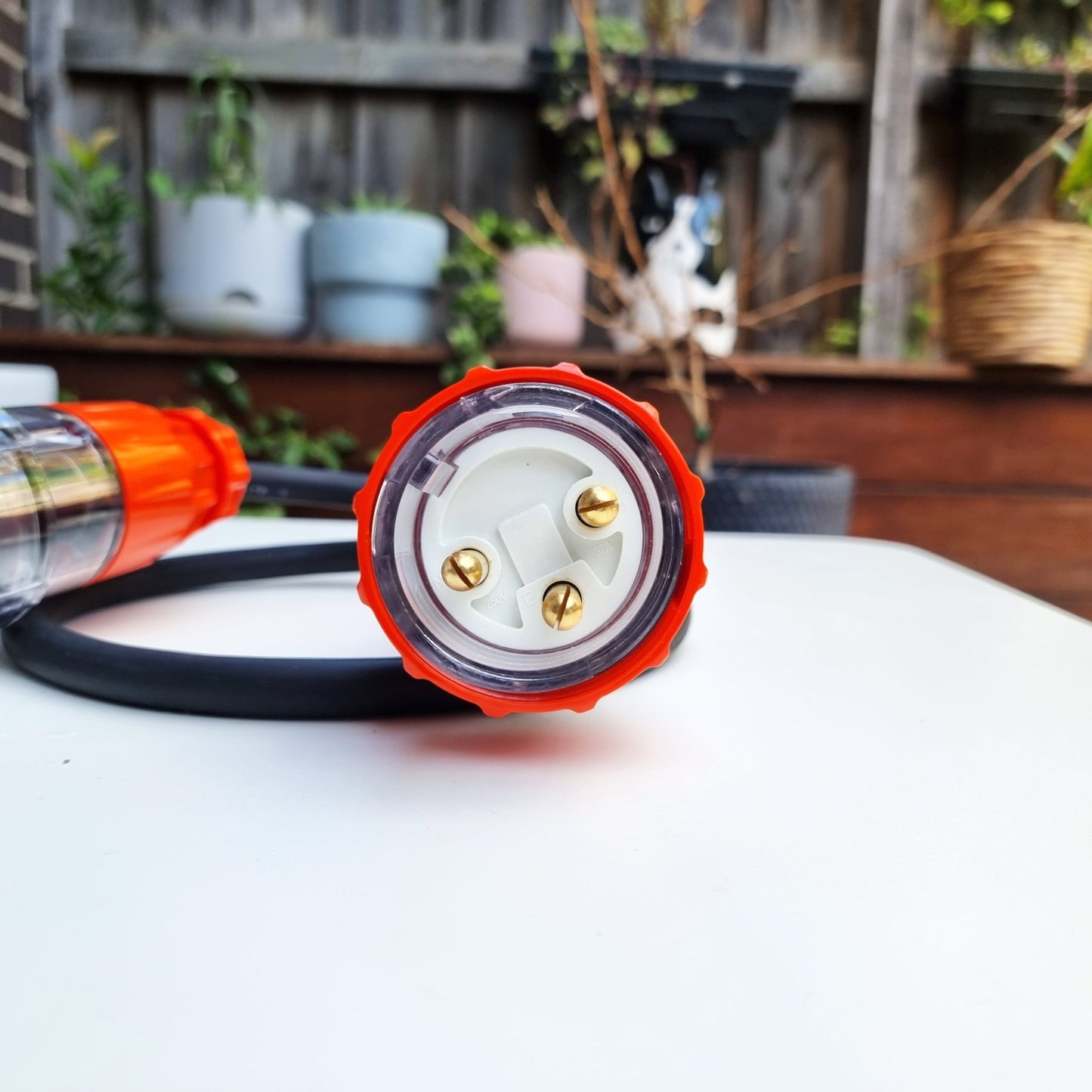 INCHARGEx 5 Pin Female Socket to 3 Pin Male Plug | 32A | Single Phase | 7kW | 1 Metre Adapter - INCHARGEx