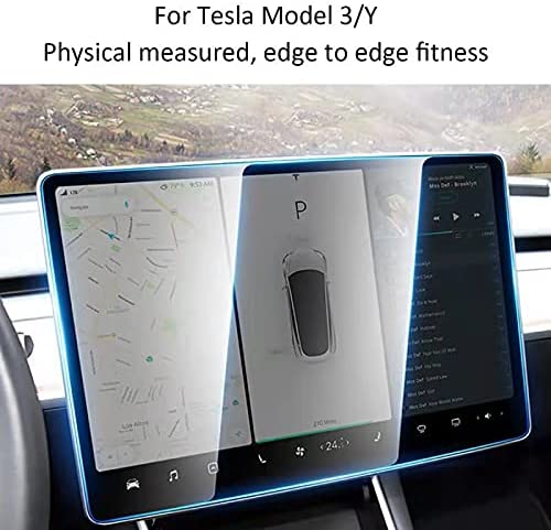 Pack of 2 Premium Tempered Glass Screen Protector accessory for Australia Tesla Model 3 Tesla Model Y Touch Screen Oleophobic Coating Scratch Resistant - INCHARGEx