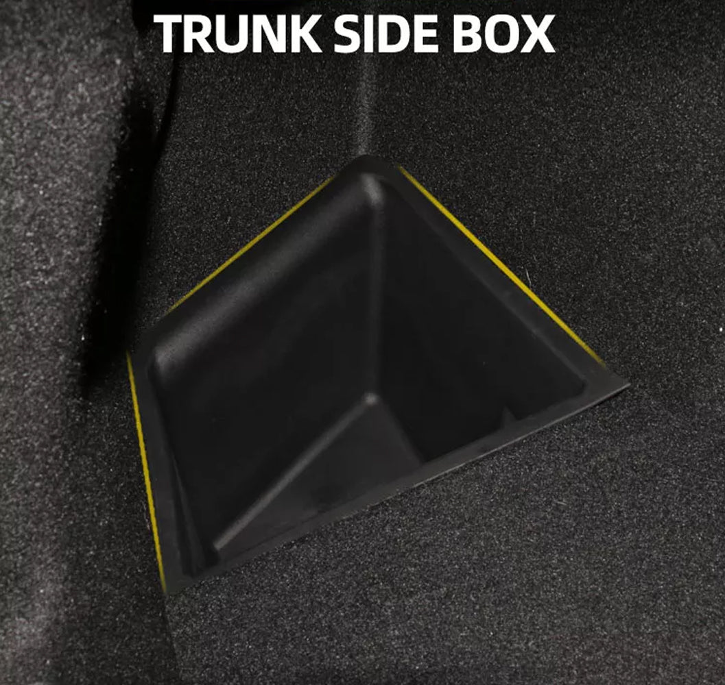 Left Tunk INCHARGEx Car Rear Left Trunk Storage Box Organiser Bin for Tesla Mode