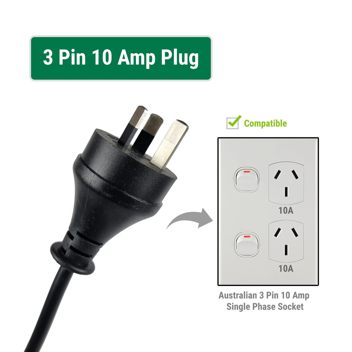 INCHARGEx Essential Portable EV Charger 10A | 3Pin | 2kW | Type 2 | 5m